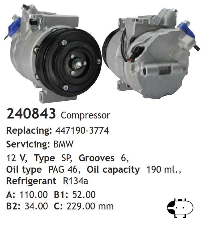 	240843 Compressor  BMW	